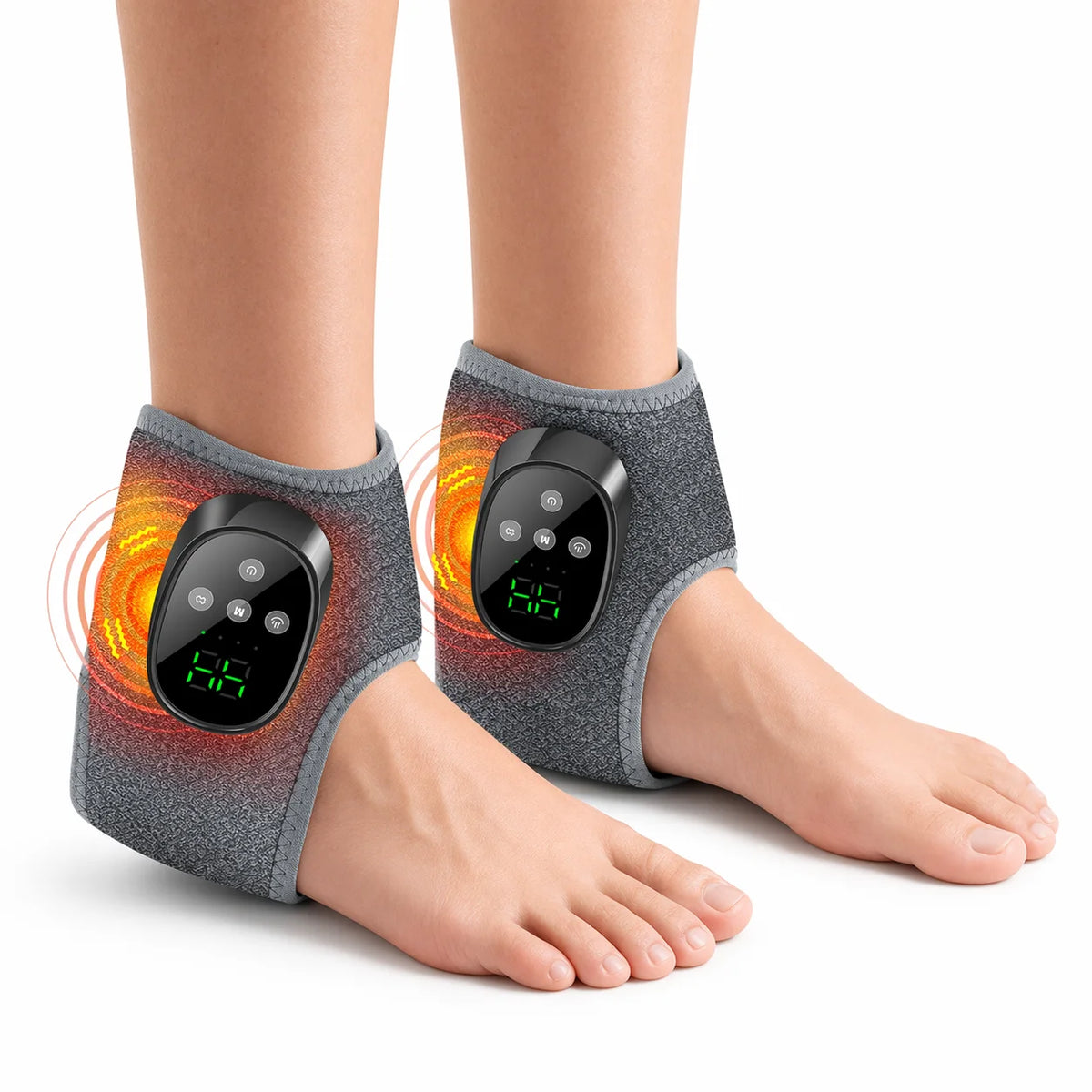 Masajeador de Pies Eléctrico con Calor y Vibración, Inalámbrico
