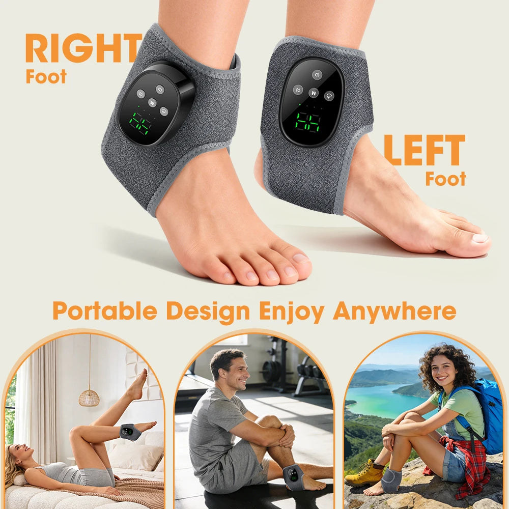 Masajeador de Pies Eléctrico con Calor y Vibración, Inalámbrico