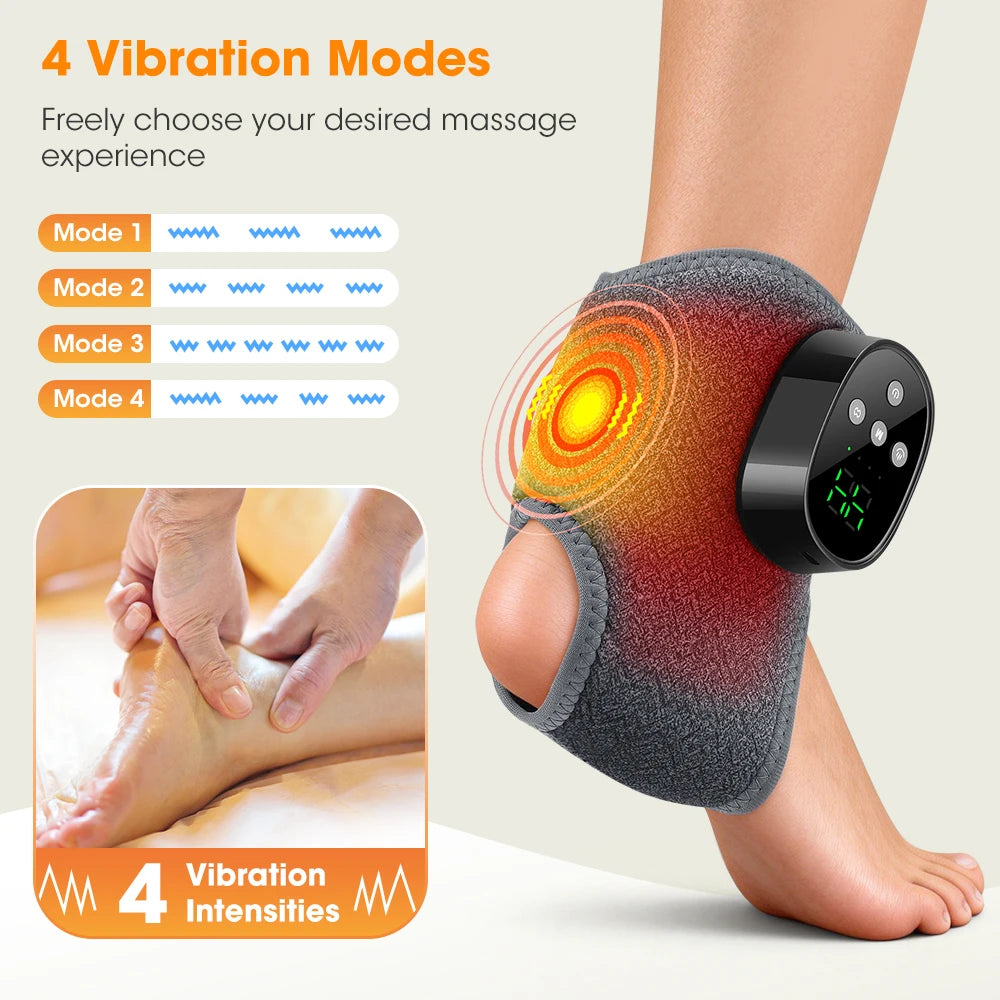 Masajeador de Pies Eléctrico con Calor y Vibración, Inalámbrico